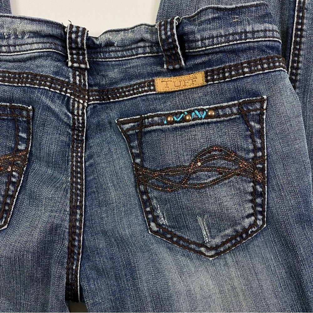 Cowgirl Tuff Co‎ Copper Bling Jeans Women's 32 Cropped Low Rise Western